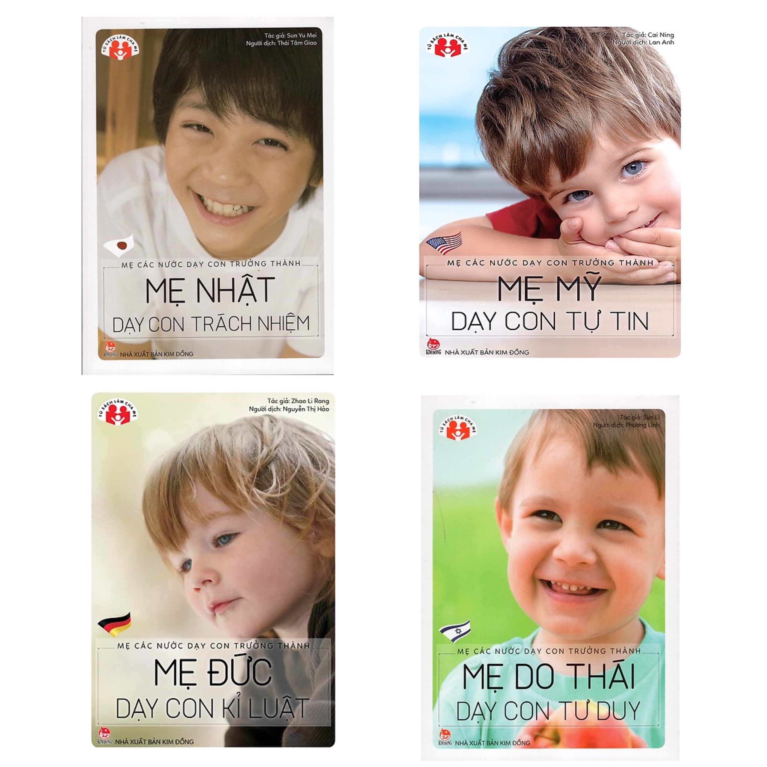 Combo 4 Cuốn Mẹ Các Nước Dạy Con Trưởng Thành Mẹ Nhật Dạy Con Trách Nhiệm Tái Bản 2018 Mẹ Mỹ Dạy Con Tự Tin Tái Bản 2018 Mẹ Do Thái Dạy Con Tư Duy Tái Bản 2018 Mẹ Đức Dạy Con Kỉ Luật Tái Bản 2018 Sách Làm Cha Mẹ Giỏi Tặng Kèm Poster An T