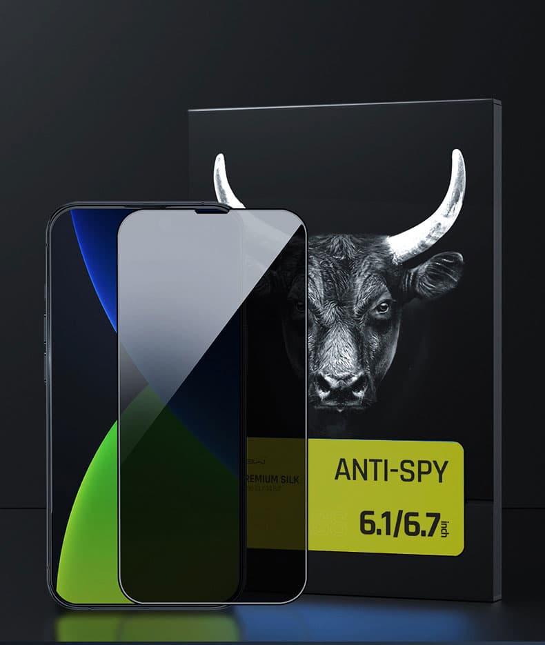 Miếng Dán Cường Lực Mipow Kingbull Chống Nhìn Trộm Anti Spy Premium HD 2.7D dành cho iPhone 14 iPhone 14 Plus iPhone 14 Pro iPhone 14 ProMax iPhone 14 ProMax