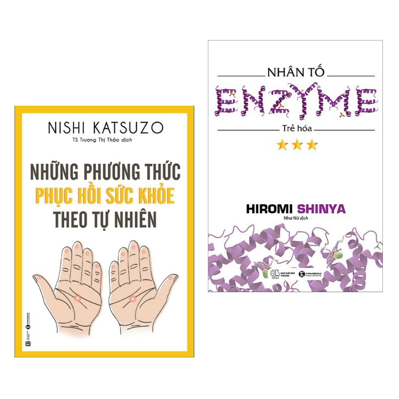 Combo Sách Chăm Sóc Sức Khỏe Hay Những Phương Thức Phục Hồi Sức Khỏe Theo Tự Nhiên Nhân Tố ENZYME Trẻ Hóa Tặng Kèm Postcard HAPPY LIFE