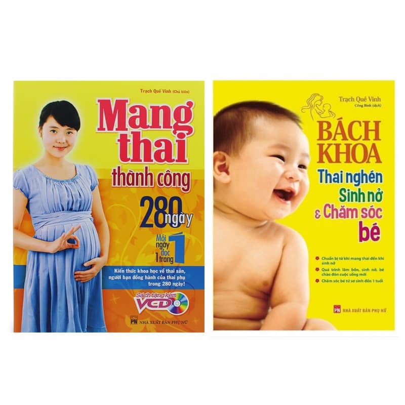 Combo Sách Bà Bầu Nên Đọc Bách Khoa Thai Nghén Sinh Nở Và Chăm Sóc Em Bé Mang Thai Thành Công