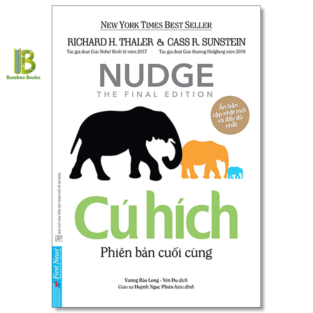 Sách Cú Hích Richard H.Thaler Nobel Kinh Tế 2017 Top 1 The International Best Seller Tặng Kèm Bookmark Bamboo Books