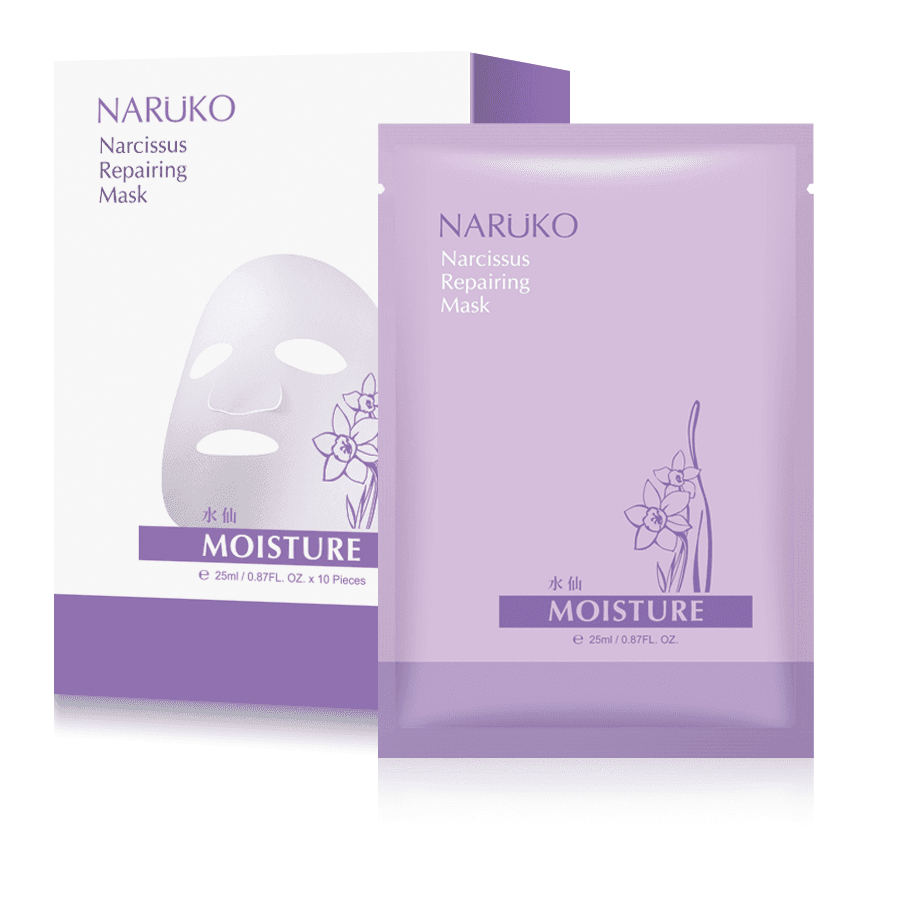 Naruko Hoa Thủy Tiên Hộp 10 Miếng Mặt Nạ Phục Hồi Naruko Narcissus Repairing Mask 25ml Miếng