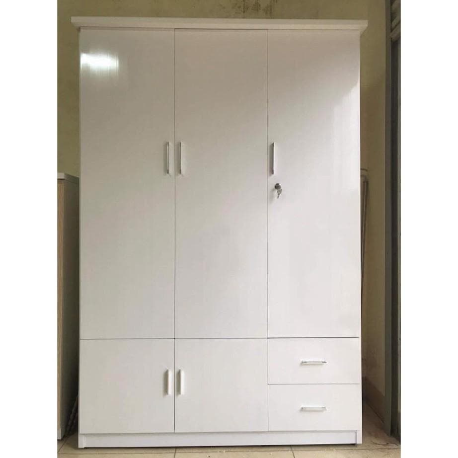 Tủ Nhựa 3 Buồng Tiện Lợi Chịu Lực Tốt Tủ Đựng Quần Áo Giá Tốt Nhất Màu Gỗ sồi
