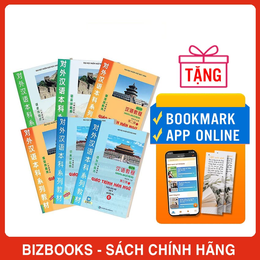 Combo Trọn Bộ 6 Cuốn Giáo Trình Hán Ngữ Phiên Bản Mới dùng App