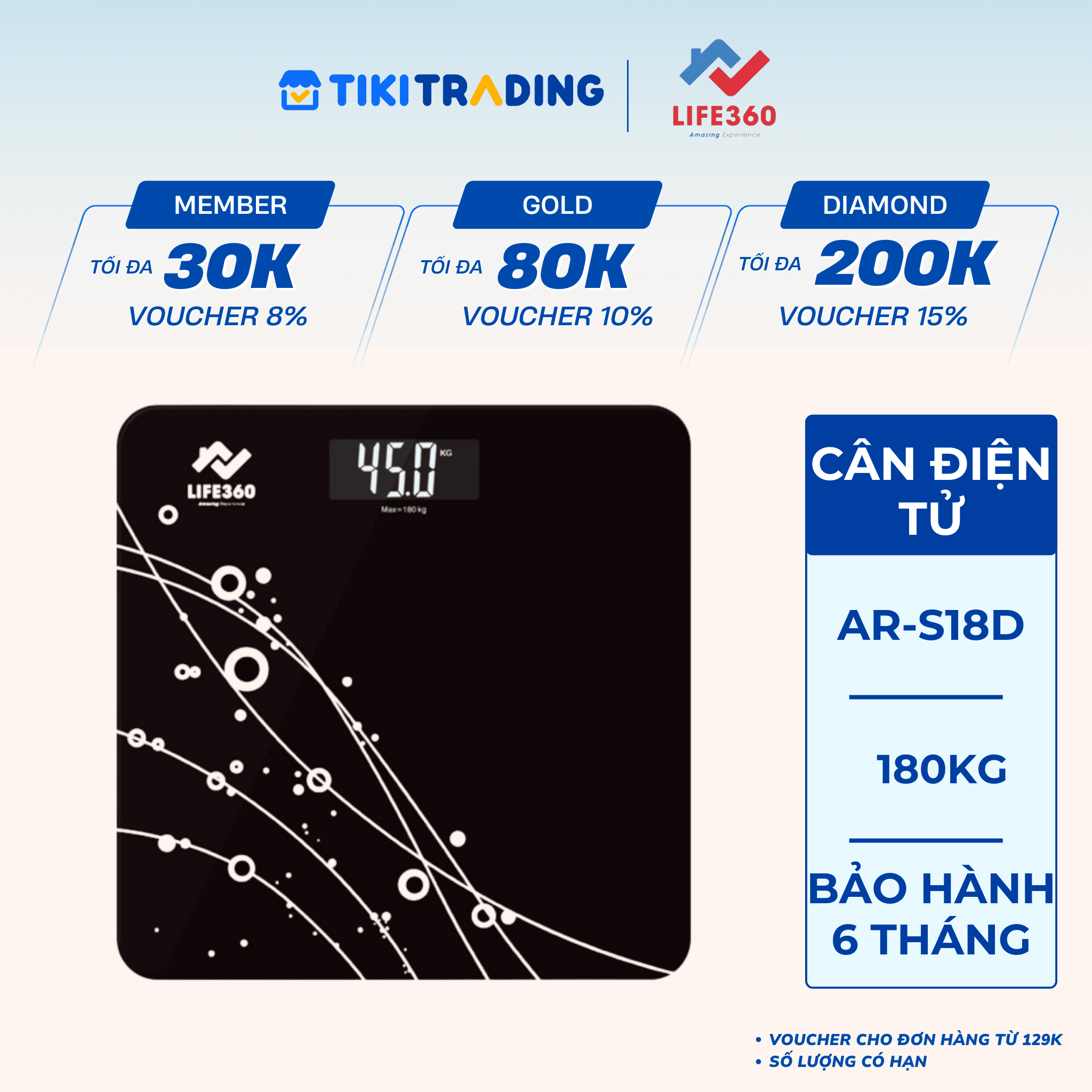 Cân sức khỏe Life360 AR S18D