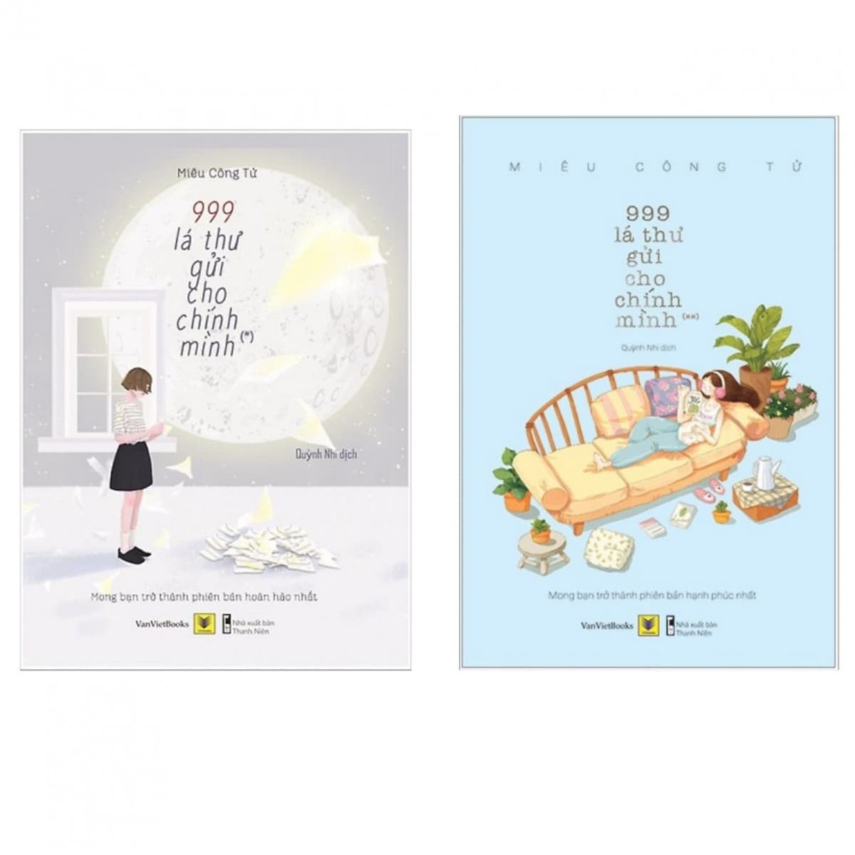 Bộ sách 999 Lá Thư Gửi Cho Chính Mình Tặng kèm sổ tay Bộ 02 Cuốn