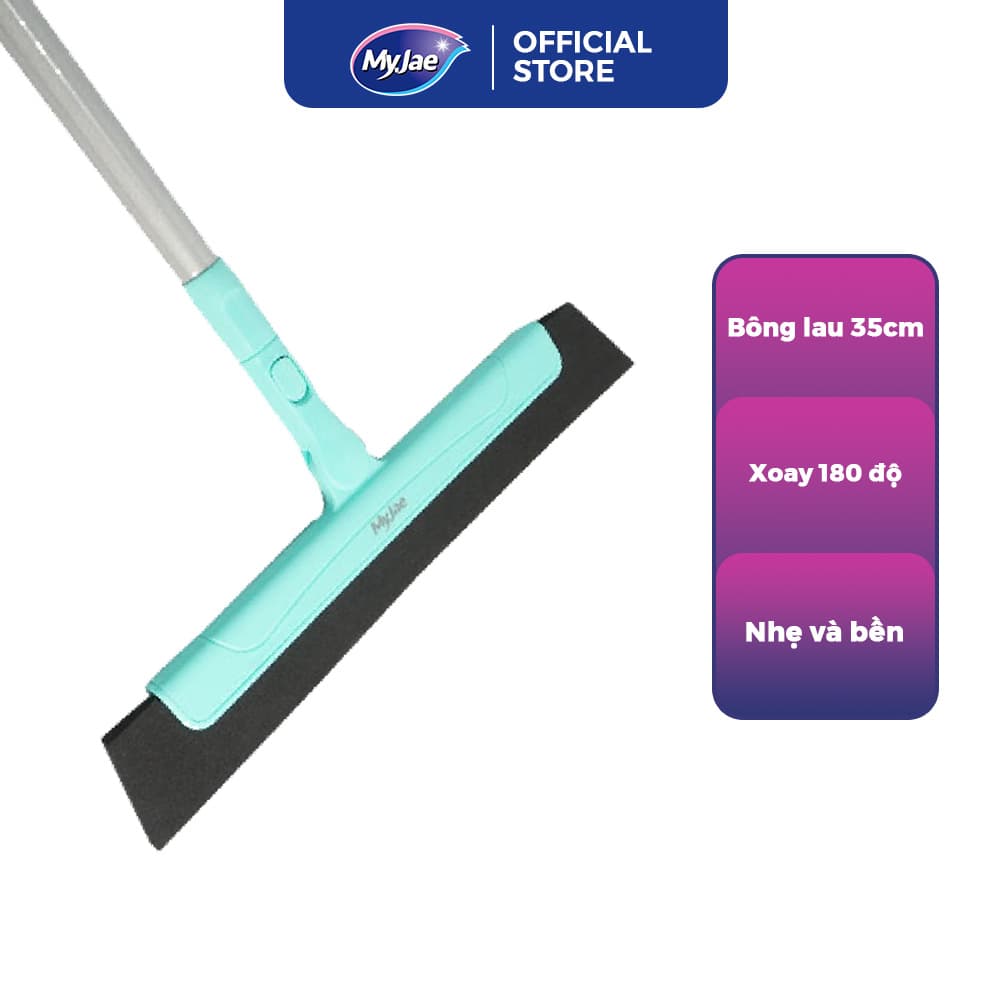 Cây Gạt Nước EVA Đa Năng MyJae Xoay 180 Độ Chổi Quét Nhà Chống Dính Có Thể Thu Gọn