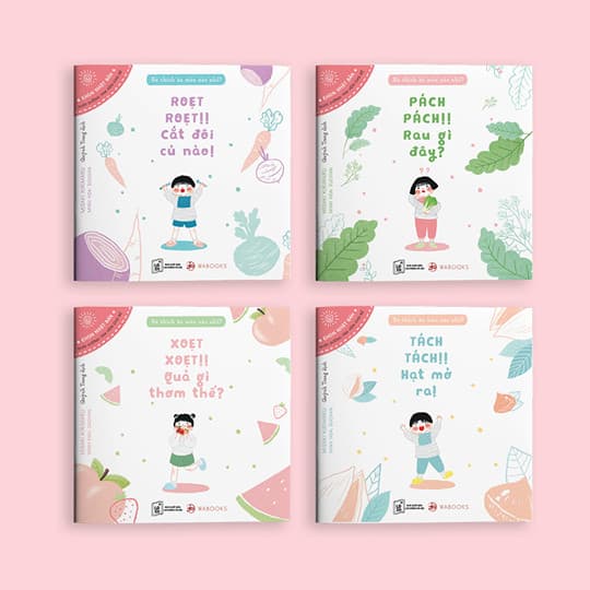 Combo Sách Ehon Nhật Bản Bé Thích Ăn Món Nào Nhỉ Bộ 4 Cuốn Ehon Phát Triển Khả Năng Ngôn Ngữ Của Trẻ Trong Giai Đoạn Đầu Đời Ehon Rau Củ