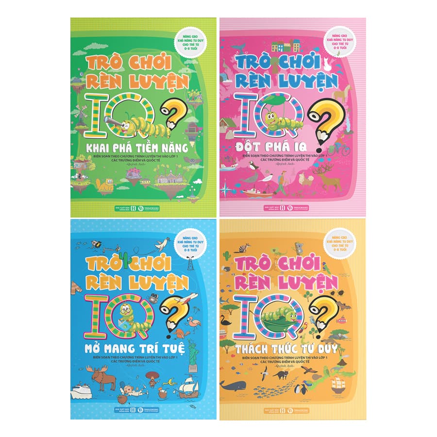 Combo Trò Chơi Rèn Luyện IQ Trọn Bộ 4 Cuốn
