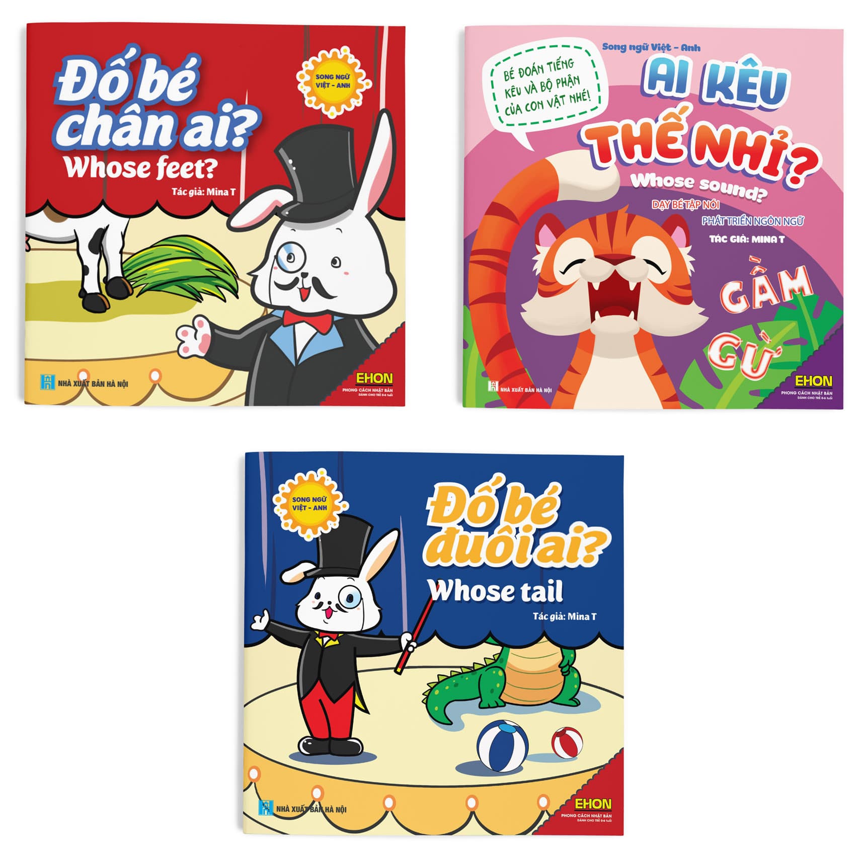 Combo Bộ 3 cuốn Ehon Nhận biết Chân ải Chân ai