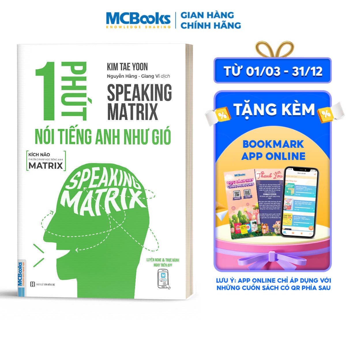 Sách Speaking Matrix 1 Phút Nói Tiếng Anh Như Gió
