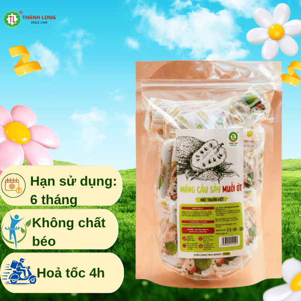 MỨT MÃNG CẦU SẤY MUỐI ỚT THÀNH LONG 200G VIÊT NAM