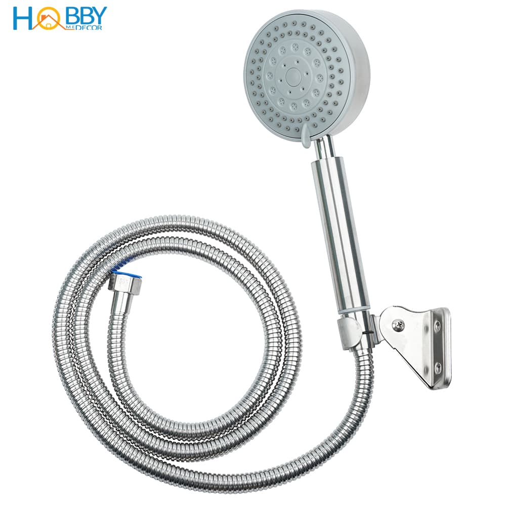 Vòi hoa sen cầm tay 5 chế độ inox 304 có dây sen Hobby Home Decor BST1 Dây sen 2m