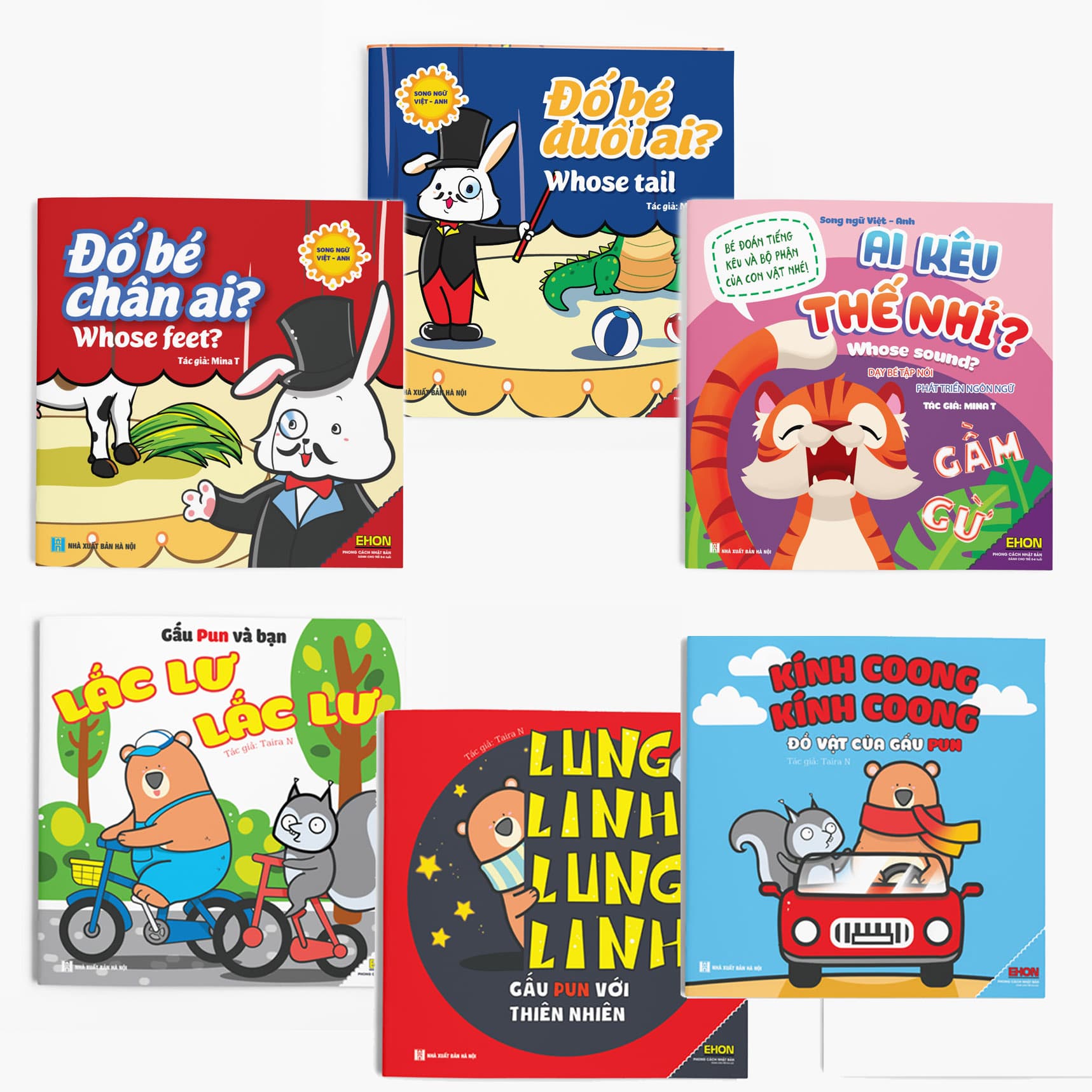 Combo Bộ 6 cuốn Ehon Nhận biết Âm thanh