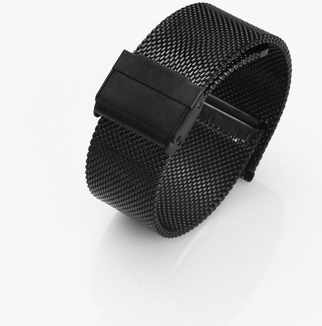 Dây đồng hồ thép không gỉ dây mesh cao cấp YE 008 Đen 14mm