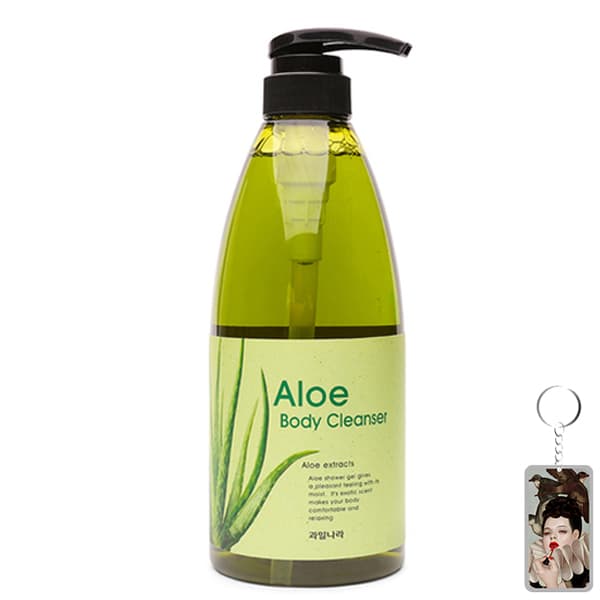 Sữa tắm tinh chất lô hội Welcos Aloe Body Cleanser 740ml Móc khóa