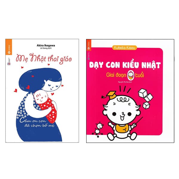 Combo Sách Làm Cha Mẹ Mẹ Nhật Thai Giáo và Dạy Con Kiểu Nhật Giai Đoạn Trẻ 0 Tuổi