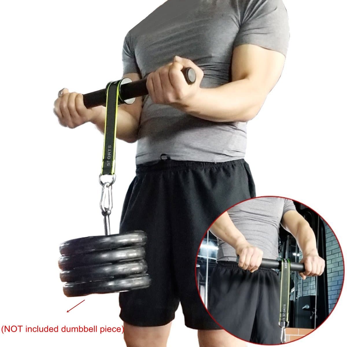 Bộ Dụng Cụ Giúp Luyện Tập Cơ Cổ Tay Cơ Bắp Tay To Khoẻ Wrist Arm Trainer Cao Cấp