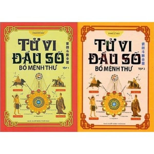 Sách Bộ 2 cuốn Tử Vi Đẩu Số Bổ Mệnh Thư tập 1 2 Tác giả Phan Tử Ngư