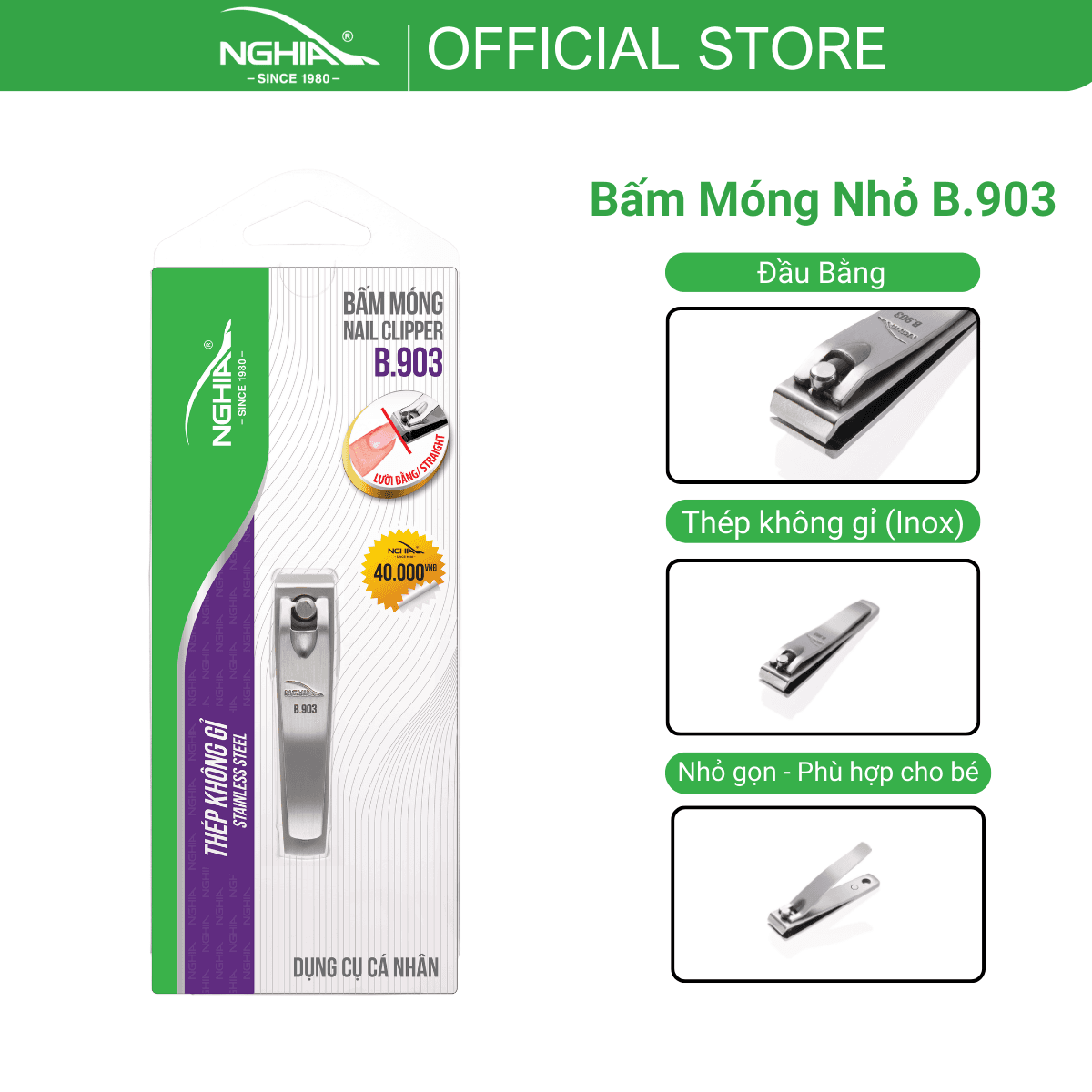 Bấm Móng Kềm Nghĩa B 903