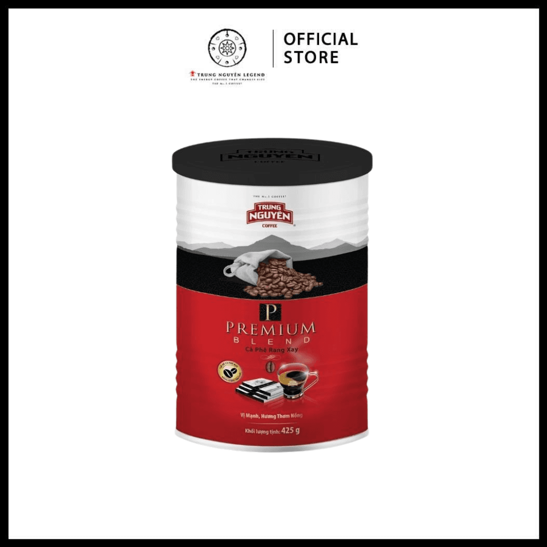 Trung Nguyên Legend Cà phê rang xay Premium Blend Lon 425gr