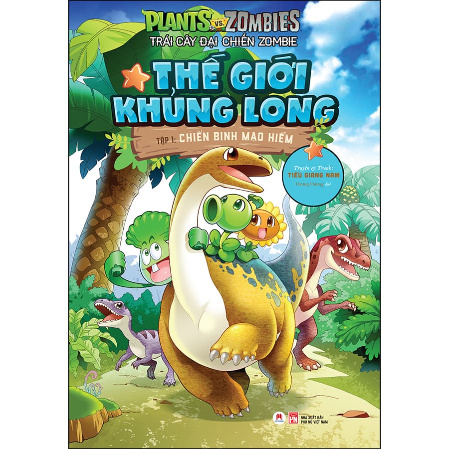 Sách Trái cây đại chiến Zombie Thế giới khủng long Tập 1 Chiến binh mạo hiểm