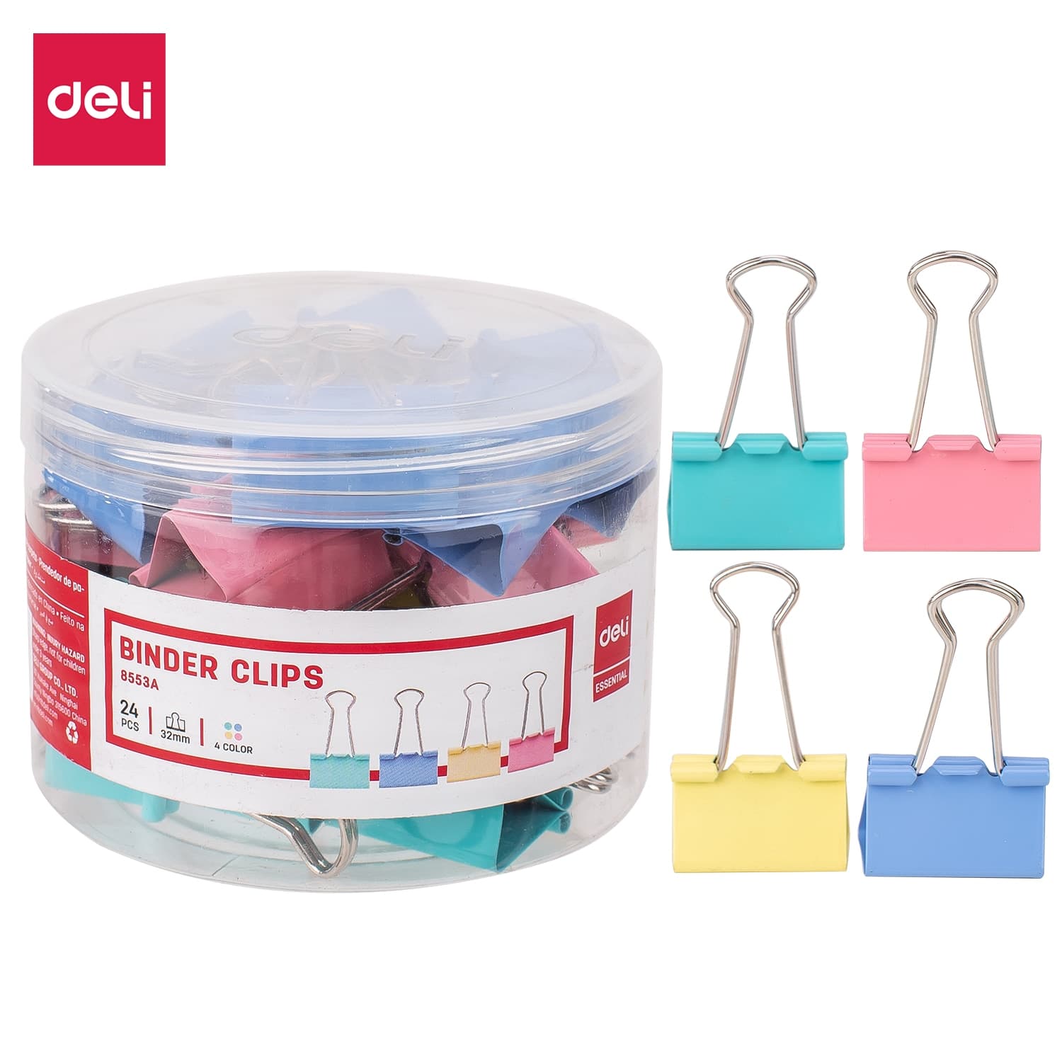 Kẹp Bướm Deli 24 ChiếcHộp E8553A