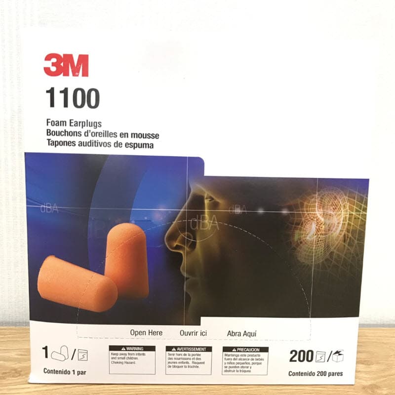 Nguyên hộp nút tai chống ồn 1100 3M gồm 200 cặp loại không dây nguyên tem của 3M