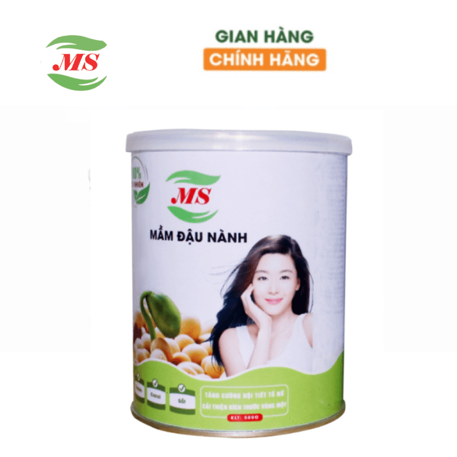 Mầm Đậu Nành Nguyên Xơ MS Tăng Vòng 1 Cải Thiện Nội Tiết Phụ Nữ 500g