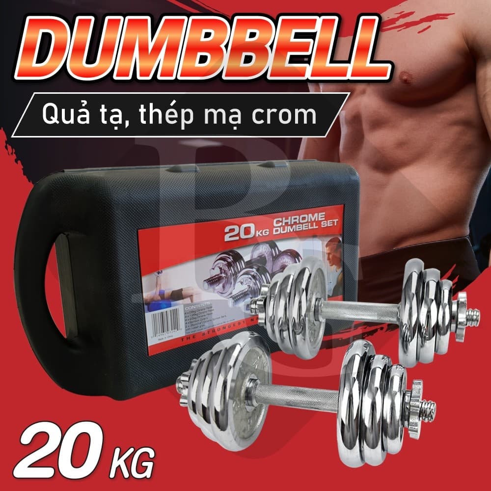 Bộ tạ tay cao cấp đa năng điều chỉnh Q301 15 kg 20 kg 30 kg mới nhất BG hàng nhập khẩu 20kg