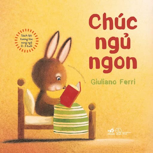 SÁCH LẬT TƯƠNG TÁC SONG NGỮ 0 3 TUỔI CHÚC NGỦ NGON Truyện kể hay cho bé Tặng kèm Bookmark
