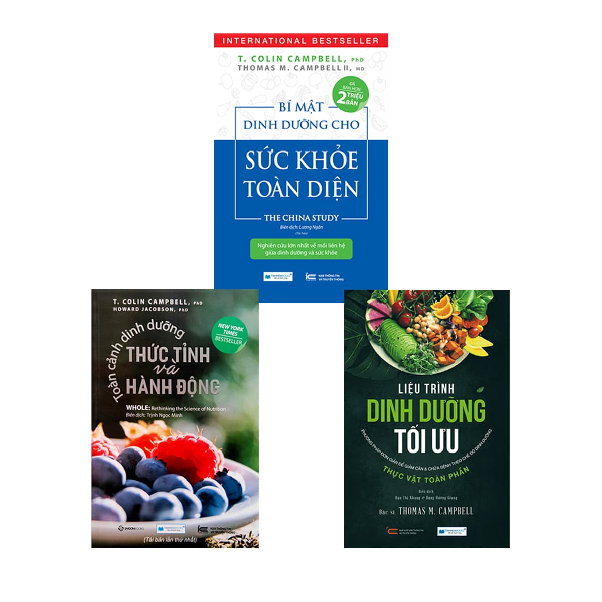 Combo 3 Cuốn Sách Dinh Dưỡng Hay Nhất Bí Mật Dinh Dưỡng Cho Sức Khỏe Toàn Diện Tái Bản Lần 2 Toàn Cảnh Dinh Dưỡng Thức Tỉnh Và Hành Động Liệu Trình Dinh Dưỡng Tối Ưu