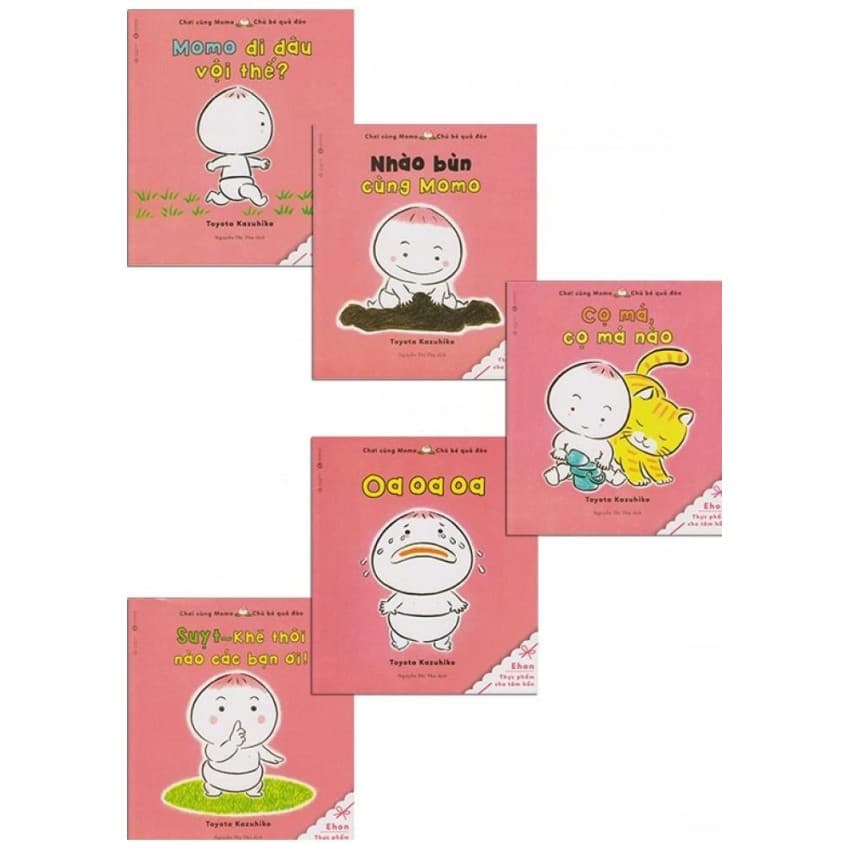 Combo Chơi Cùng Momo Chú Bé Quả Đào Phần 1 Bộ 5Q