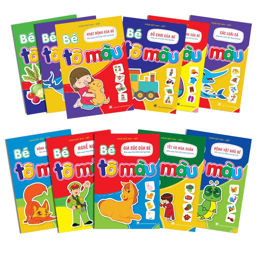 Bé Tô màu Combo 11 cuốn