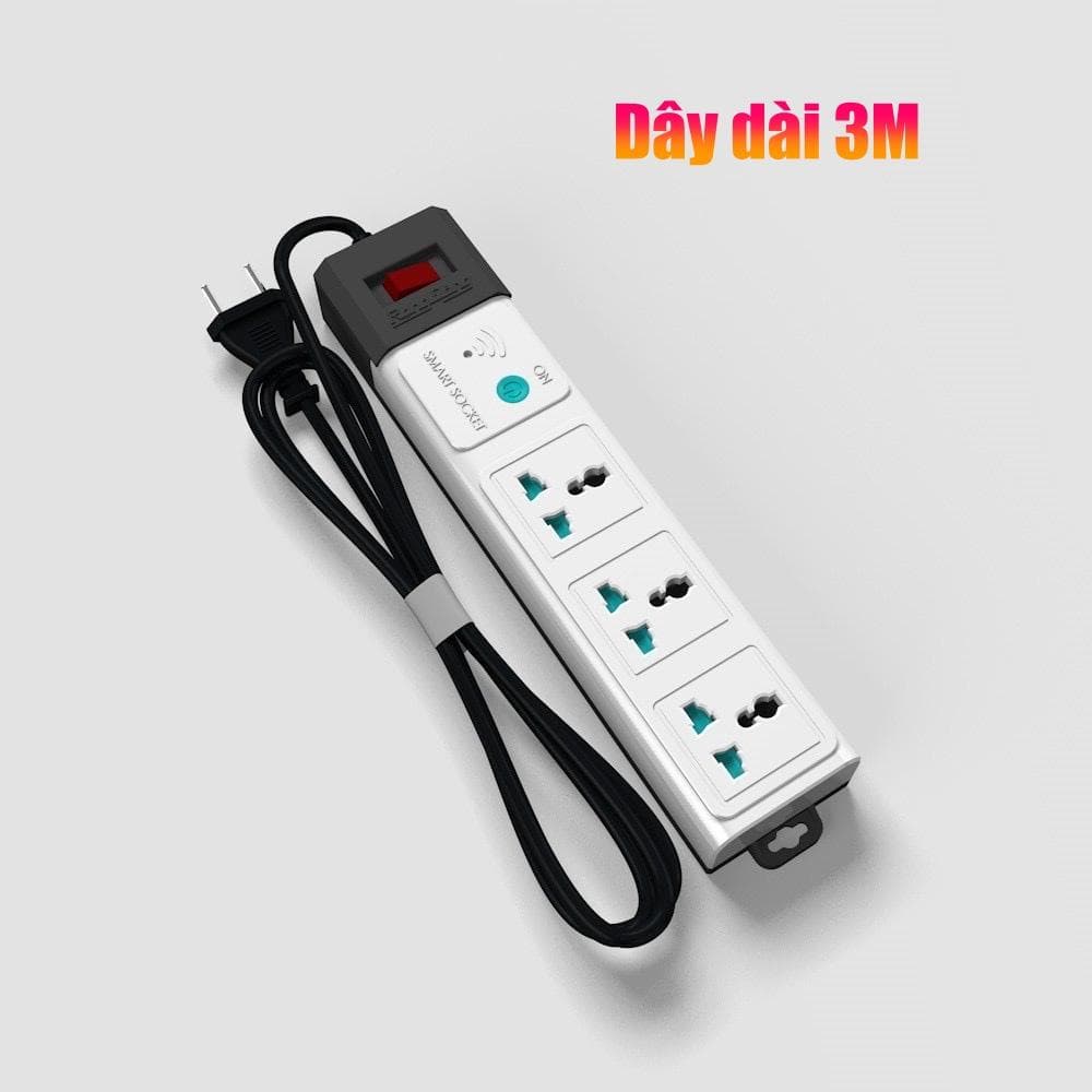 Ổ cắm thông minh Wifi 3m 5m Rạng Đông Model OC02.WF 3C3M10A 3M