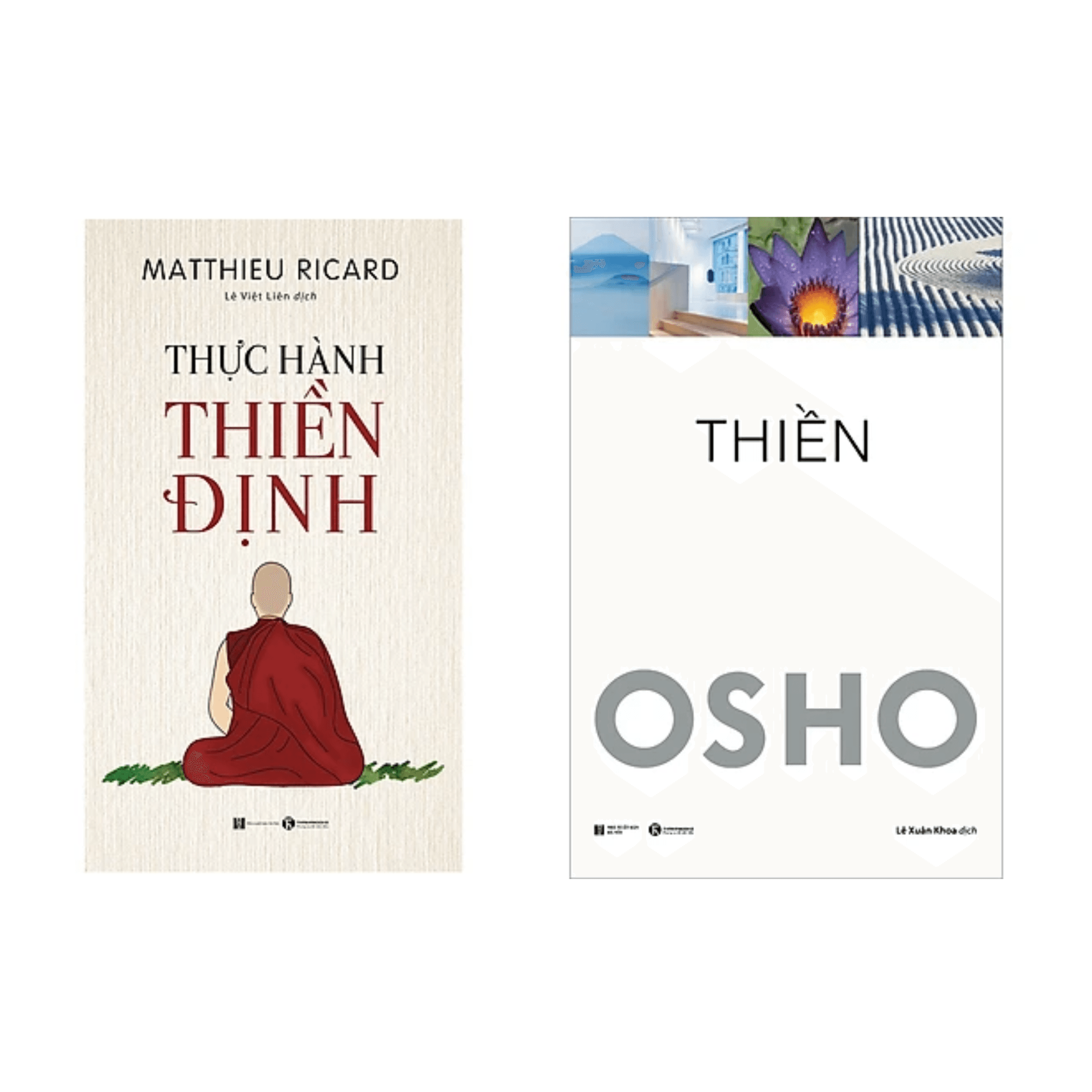 Combo 2 Cuốn Sách Về Thiền Thực Hành Thiền Định Thiền Osho