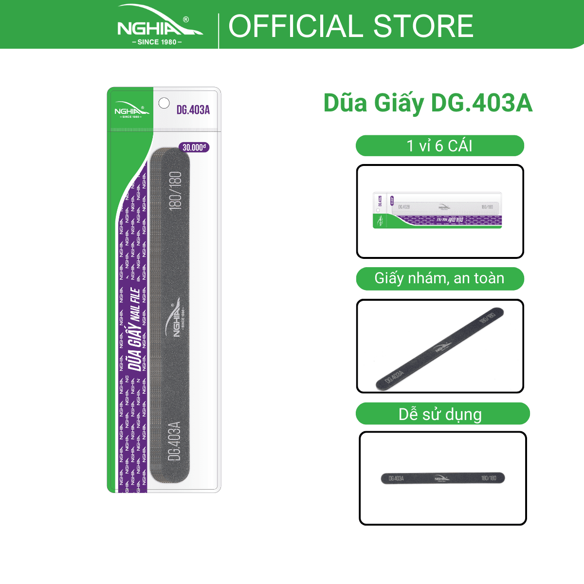 Dũa Móng Giấy DG 403A Kềm Nghĩa