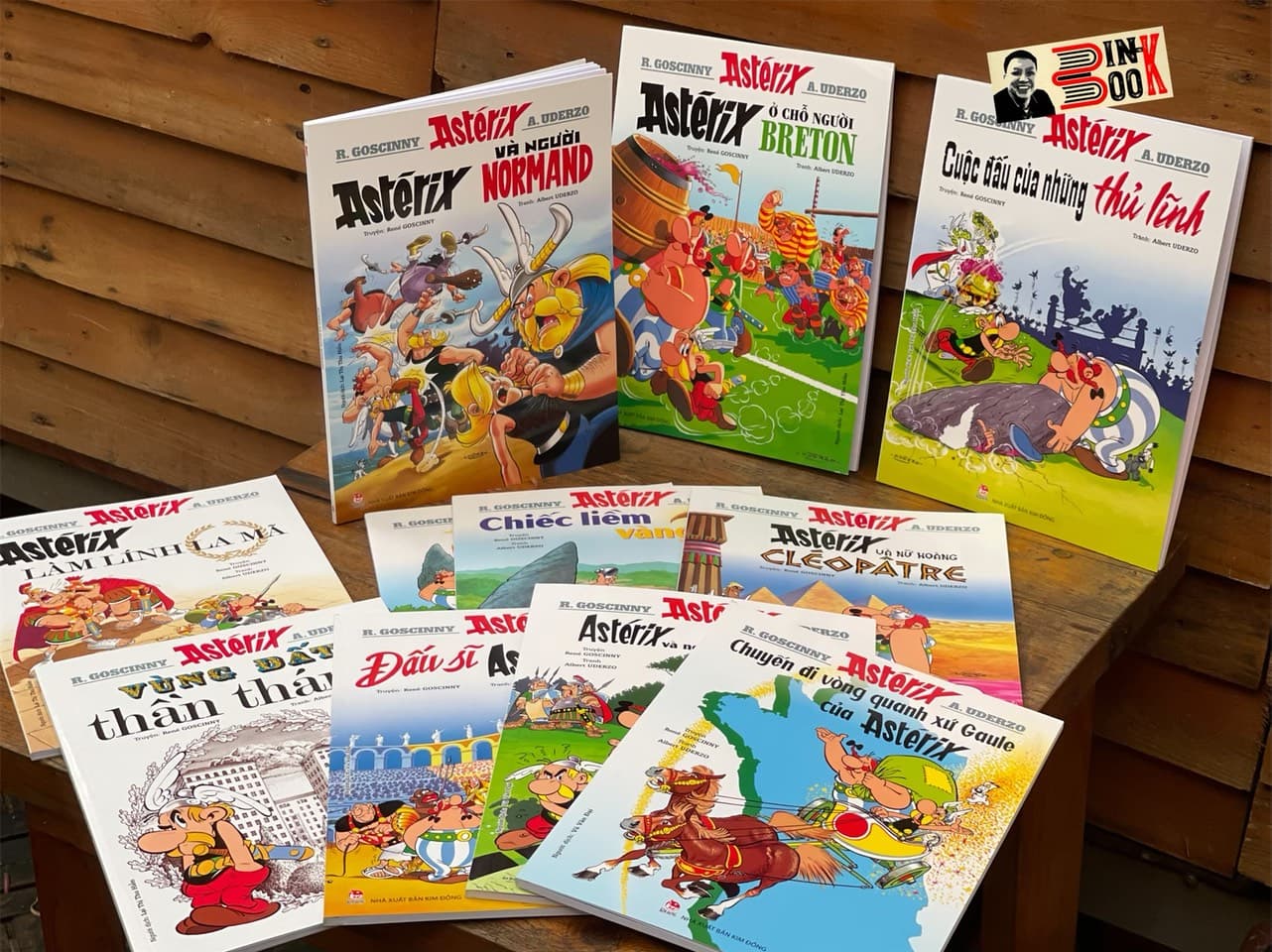 COMBO 11 TẬP NHỮNG CUỘC PHIÊU LƯU CỦA ASTERIX In màu toàn bộ René Gossiny và Albert Uderzo NXB Kim Đồng Bìa mềm
