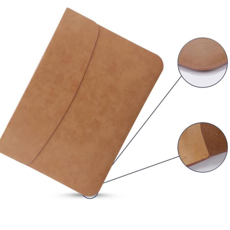 Bao da túi da cặp da chống sốc cho macbook laptop surface kèm ví đựng phụ kiện Da Bò Ipad 12.9 inch
