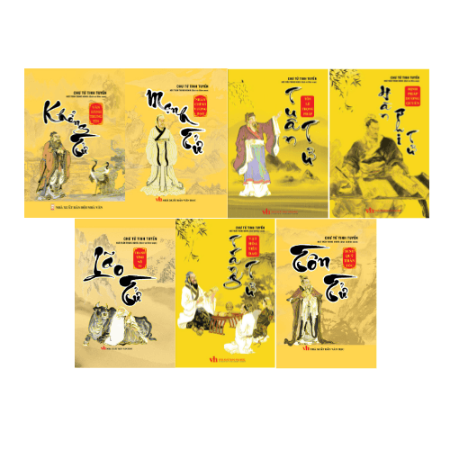 Sách Chư Tử Tinh Tuyển Khổng tử Lão Tử Tuân Tử Trang Tử Hàn Phi Tử Tôn Tử Mạnh Tử 7 cuốn