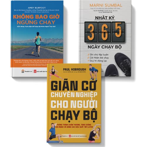 Combo Không bao giờ ngừng chạy Nhật ký 365 ngày chạy bộ Giãn cơ chuyên nghiệp cho người chạy bộ