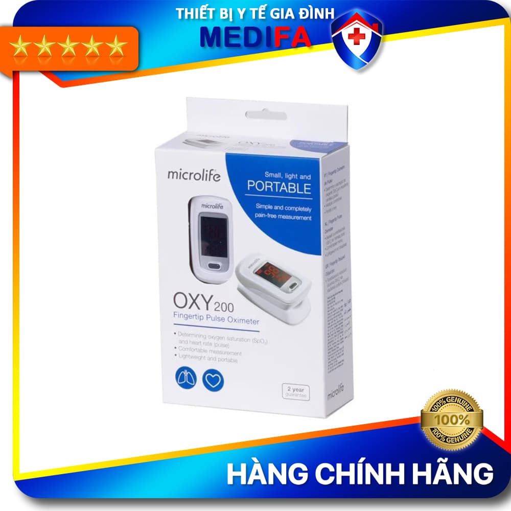 Máy SPO2 OXY200 Microlife Thụy Sĩ dùng để đo nhịp tim và nồng độ oxy trong máu