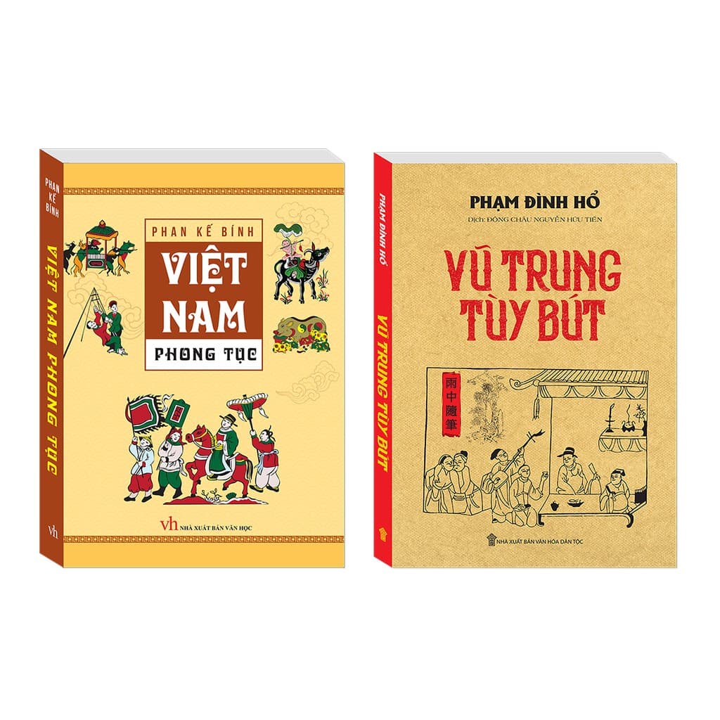 Combo Việt Nam phong tục bìa mềm Vũ Trung tuỳ bút bìa mềm