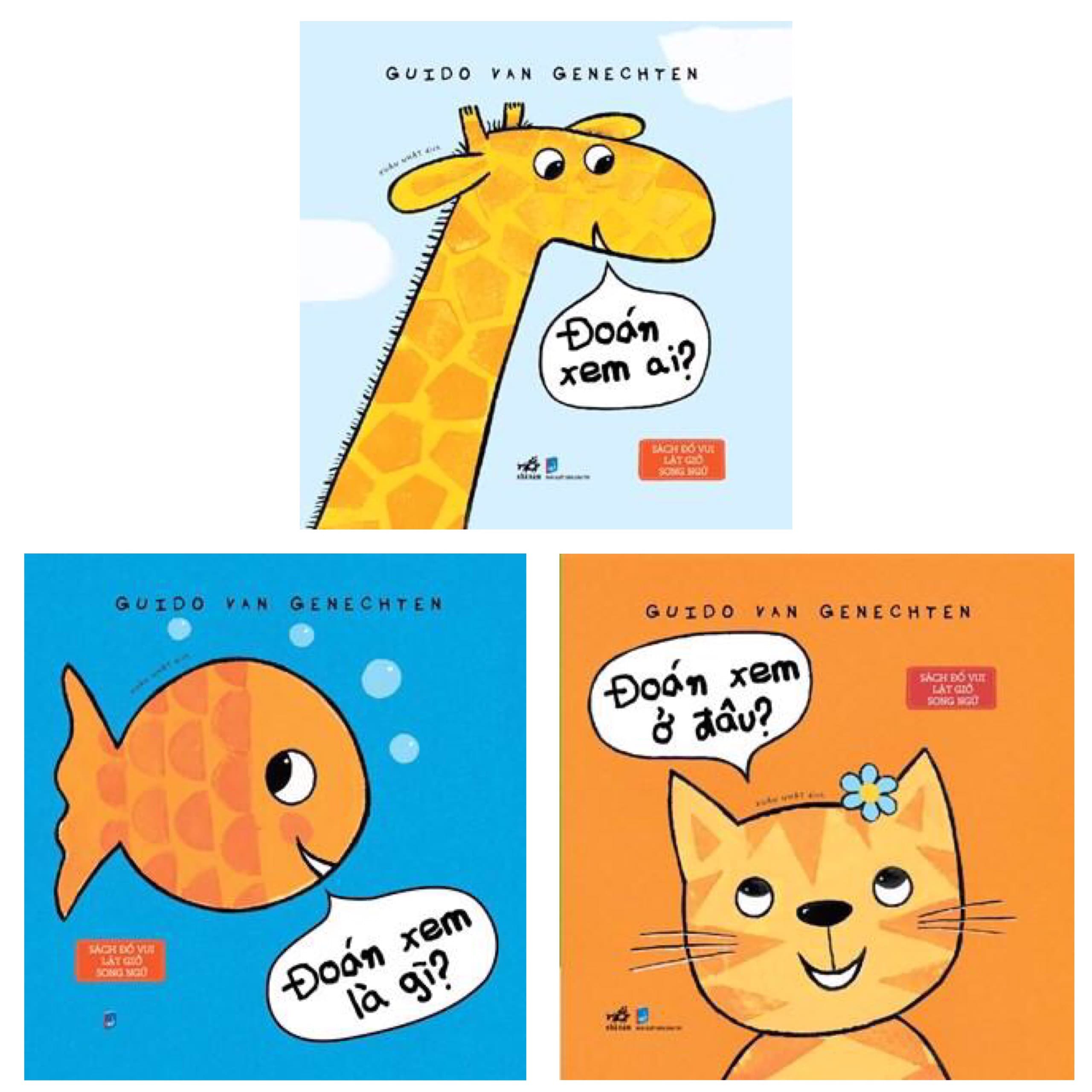 Combo 3 Cuốn Sách Lật Giở Tương Tác Song Ngữ Đoán Xem Ai Đoán Xem Là Gì Đoán Xem Ở Đâu