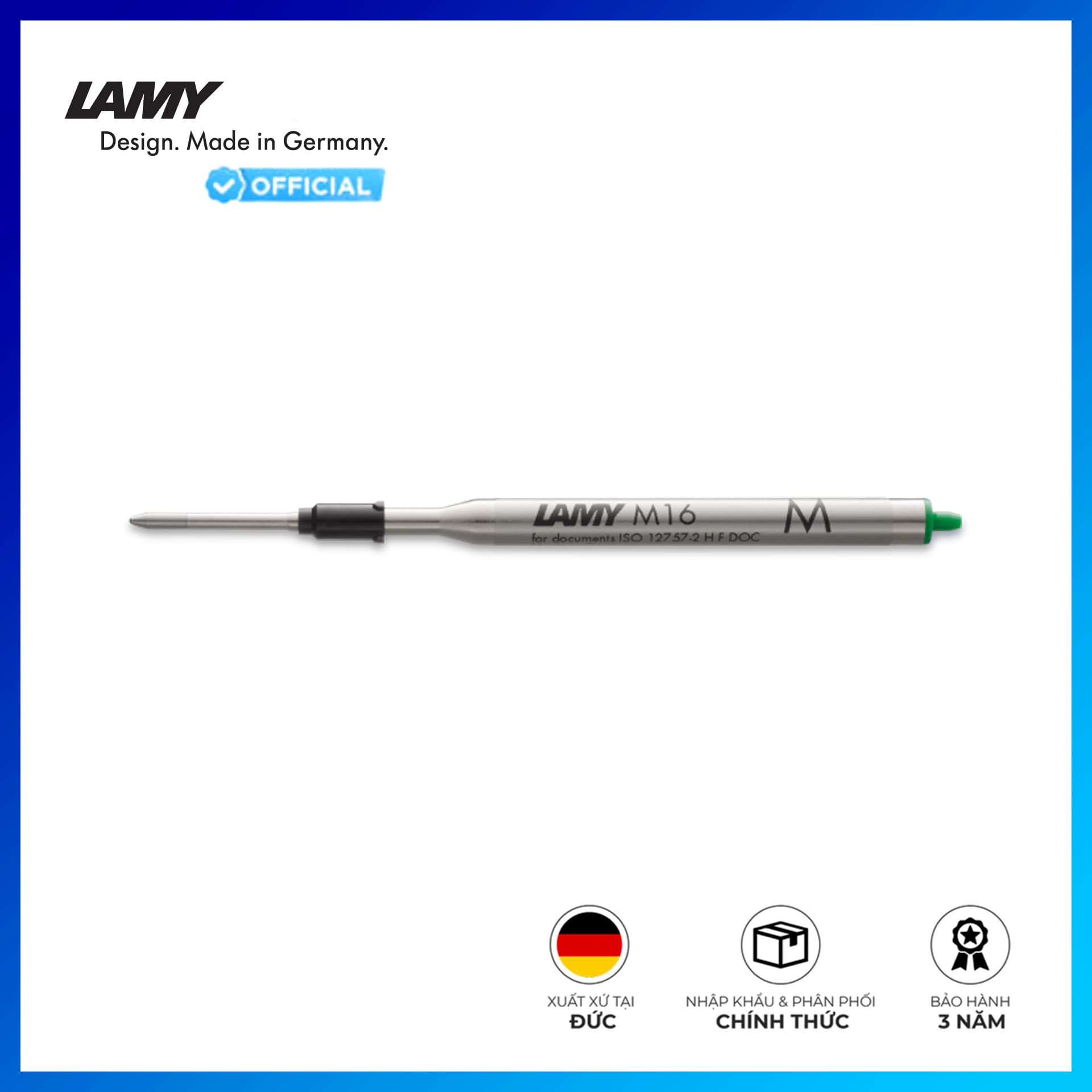Ruột Bút Bi Lamy M 16 Xanh lá Bút ngòi M 1.0mm 1600153