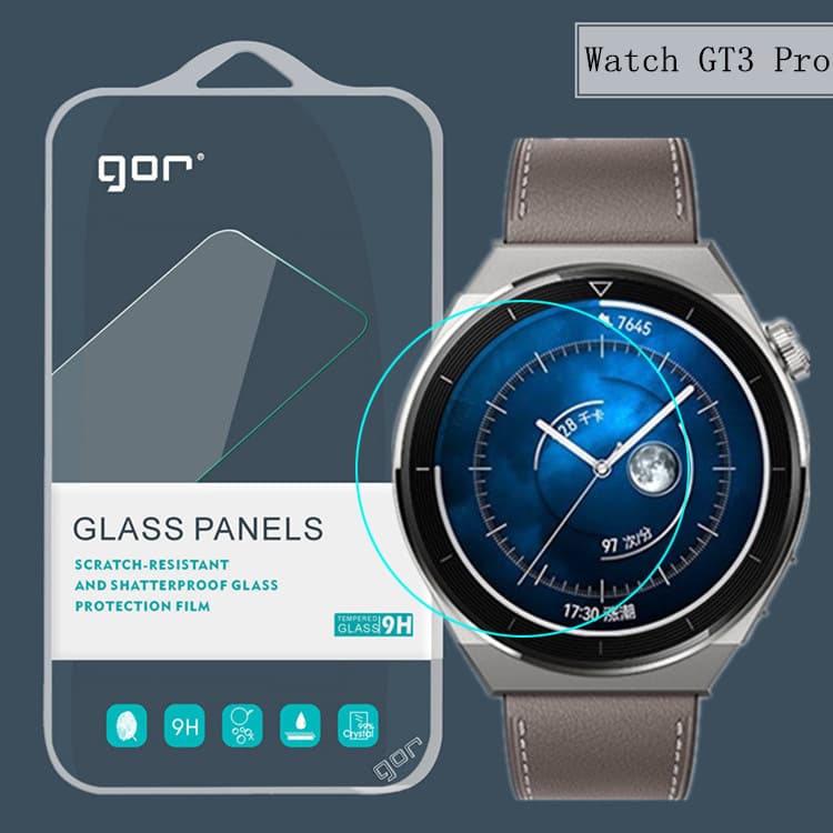 Dán cường lực GOR cho Smartwatch Huawei GT3 Pro Bộ 3 miếng