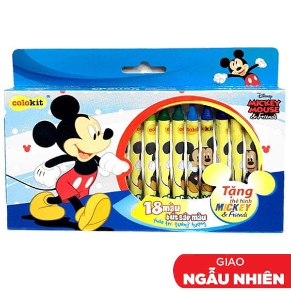 Bút Sáp Màu CR C028MI 18 Màu Mẫu Màu Giao Ngẫu Nhiên
