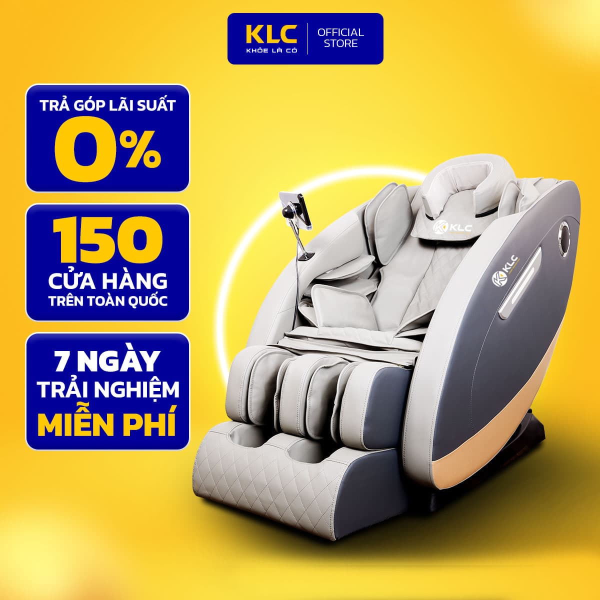 Ghế massage toàn thân KLC KY368 Công nghệ hồng ngoại kết hợp con lăn 3D hệ thống cảm biến quang học