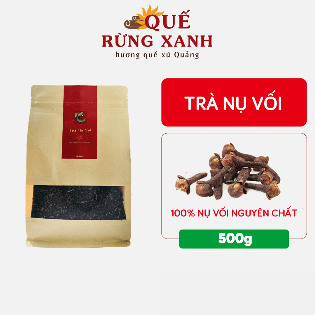 Trà nụ vối túi 500g Quế Rừng Xanh 100 nụ vối nguyên chất giúp thanh nhiệt giảm mệt mỏi thanh lọc cơ thể