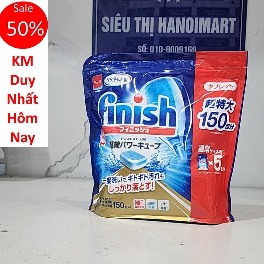 Viên rửa bát Finish Nhât túi 150 viên Viên rửa chén Finish nhật 150 viên finish nhật